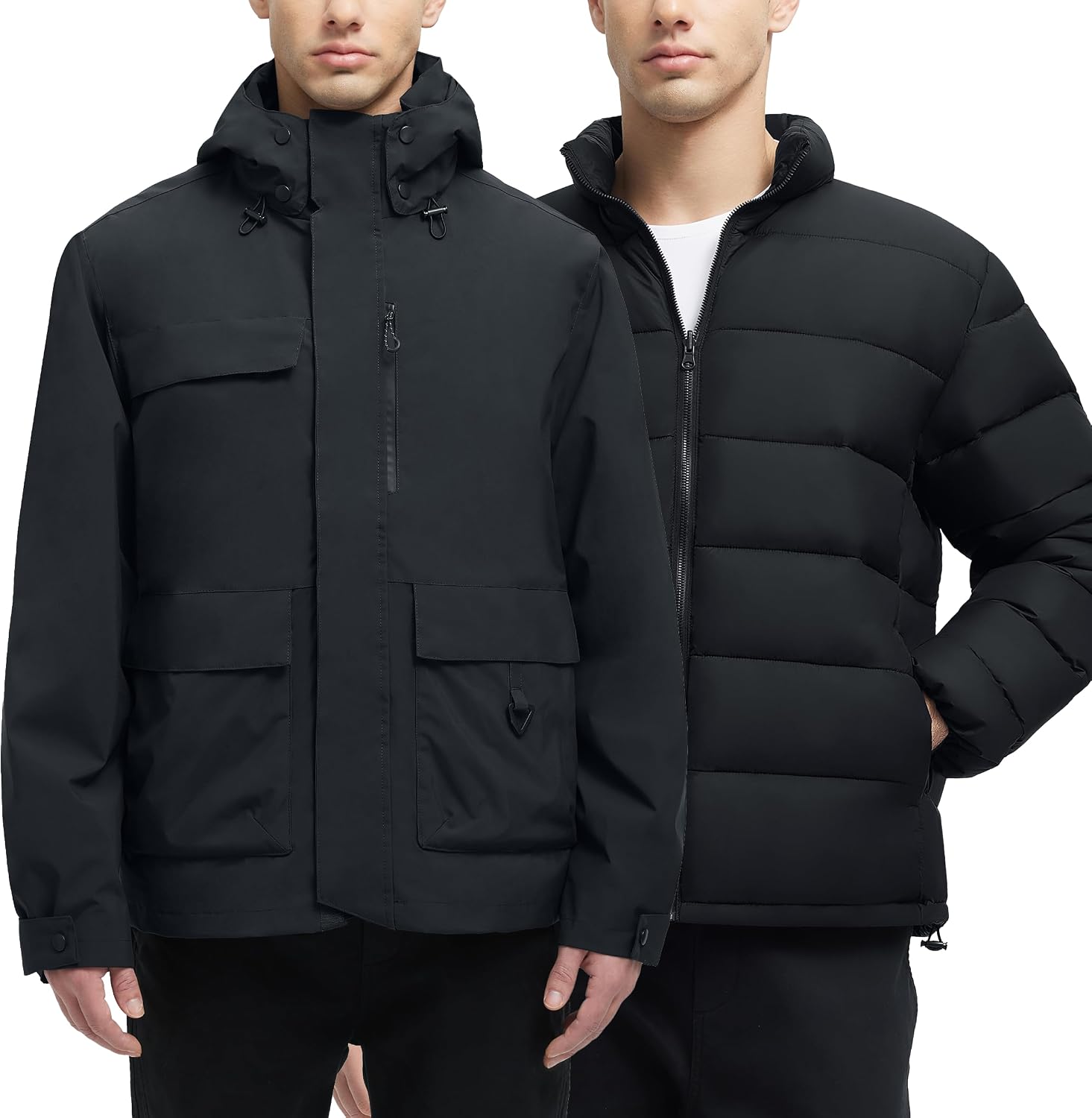 3 in 1 Waterproof Winter Jackets Ski Warm Snow Rain Coat image 1