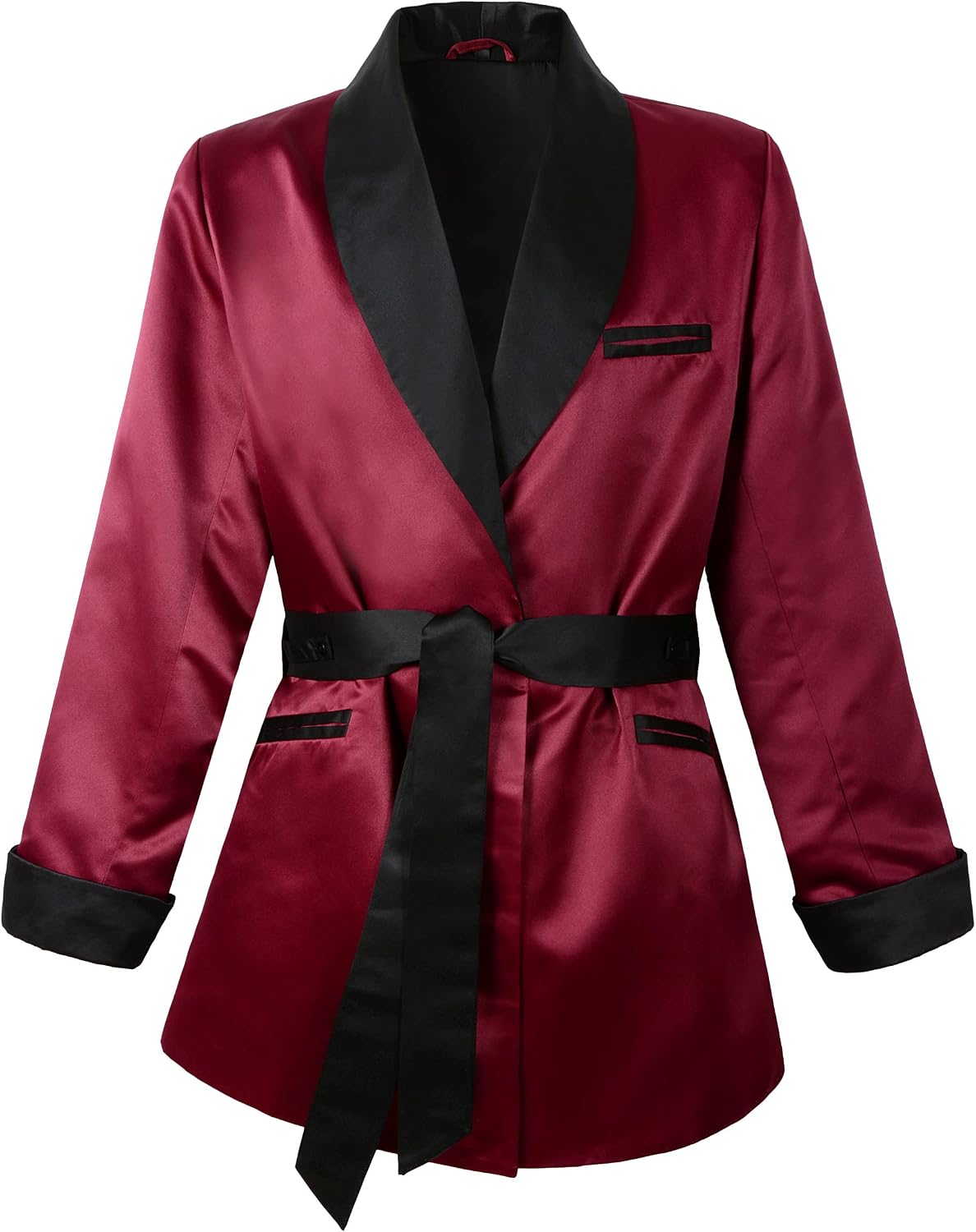 Satin Smoking Jacket Fully Lined image 1