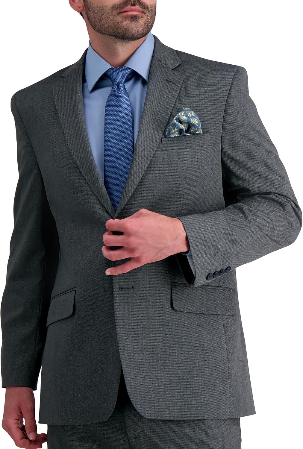 Haggar JMH Premium Stretch Classic Fit Print Suit Separates image 1